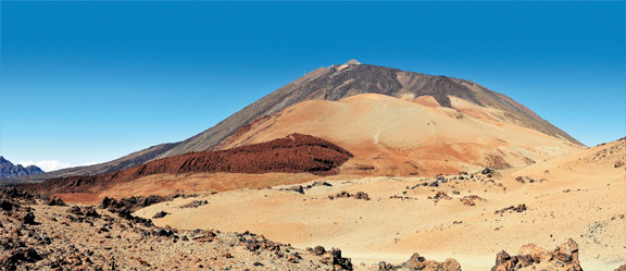 View of Montaña Blanca in Teide National Park